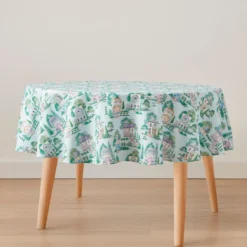 Lenox Spice Village Allover 70x70 Round Tablecloth