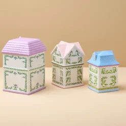Lenox Spice Village House Canisters, Set of 3