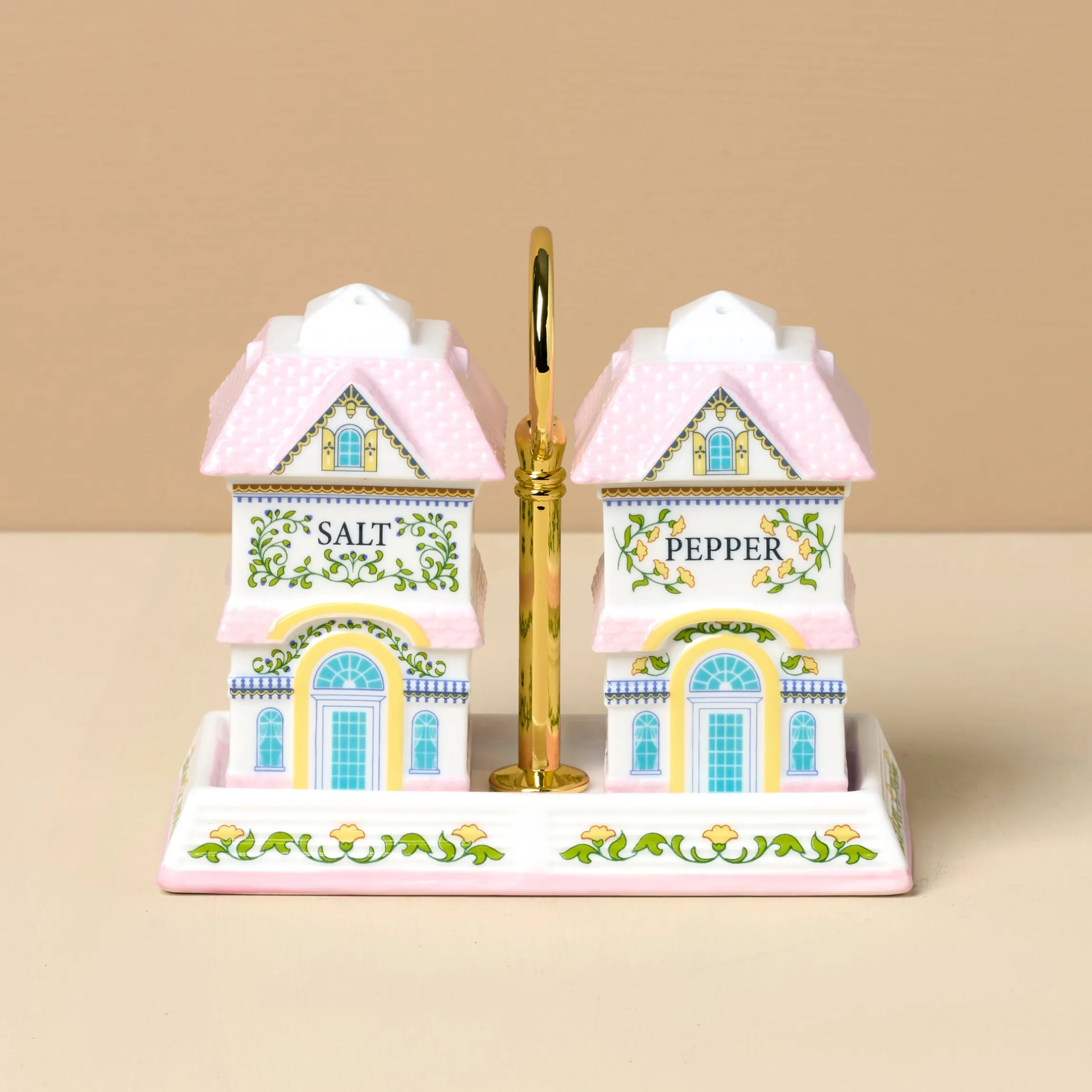 Lenox Spice Village Salt & Pepper with Tray