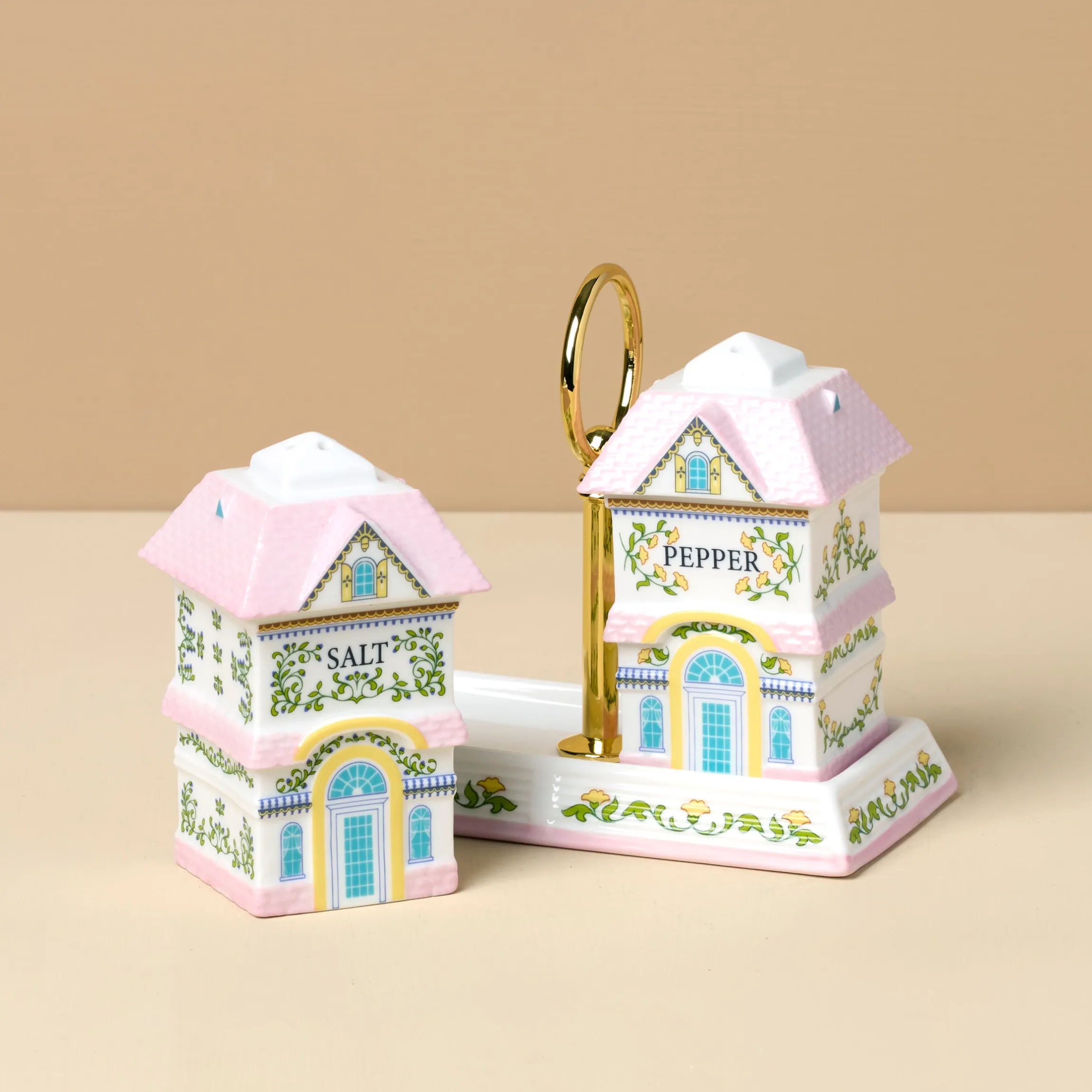 Lenox Spice Village Salt & Pepper with Tray
