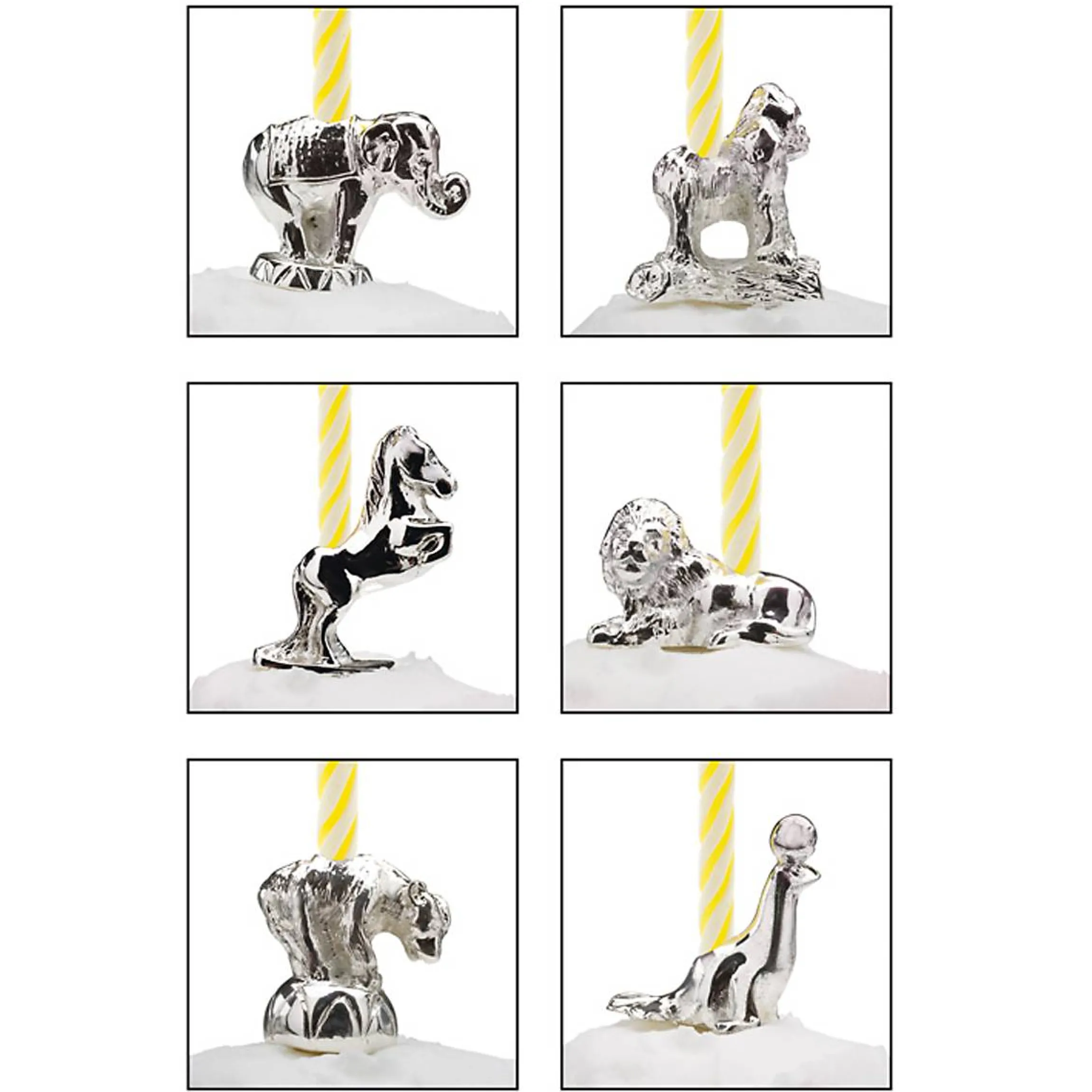 Let's Celebrate 6-Piece Circus Candle Set