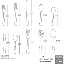 Louisiana 45-Piece Flatware Set
