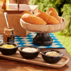LX Collective Tray with 3 Dip Bowls