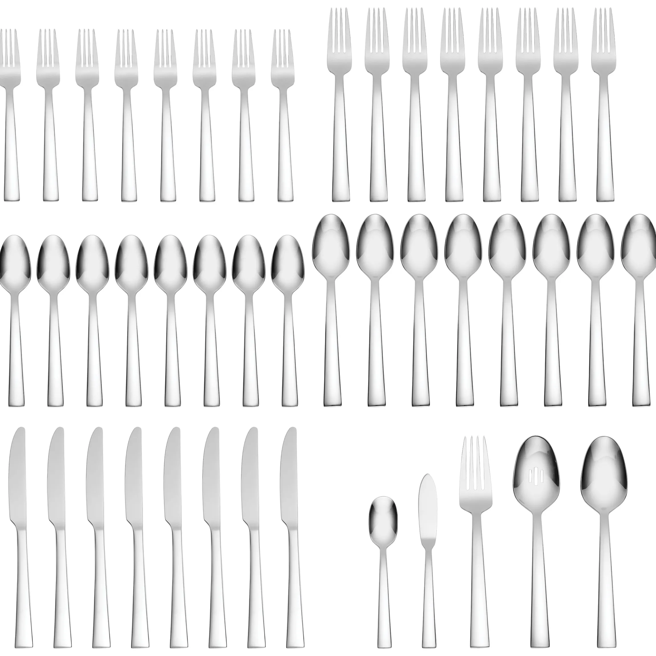 Madison Ave 45-Piece Flatware Set