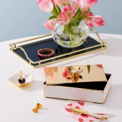Make It Pop Gold Large Floral Box