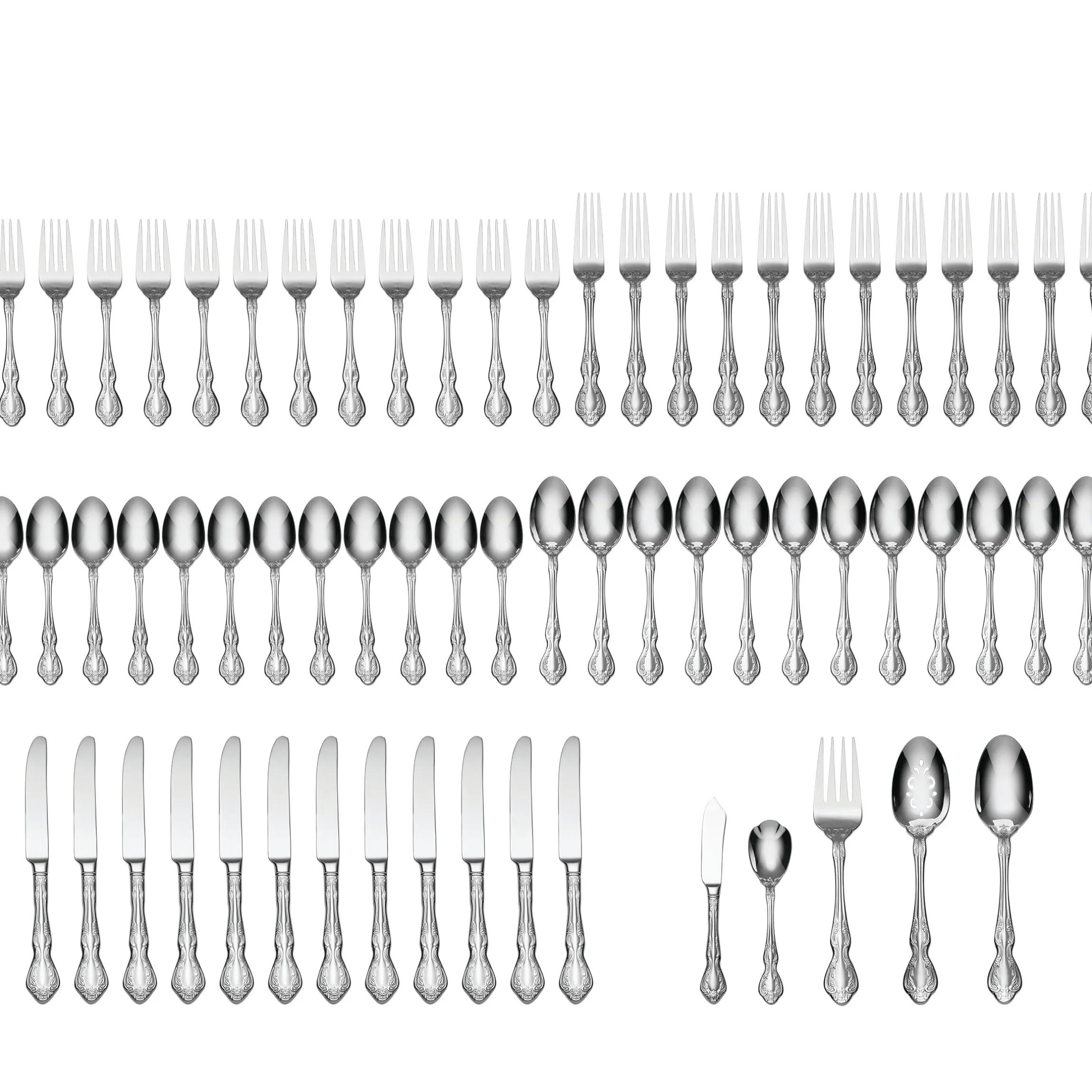 Mandolina 65-Piece Flatware Set