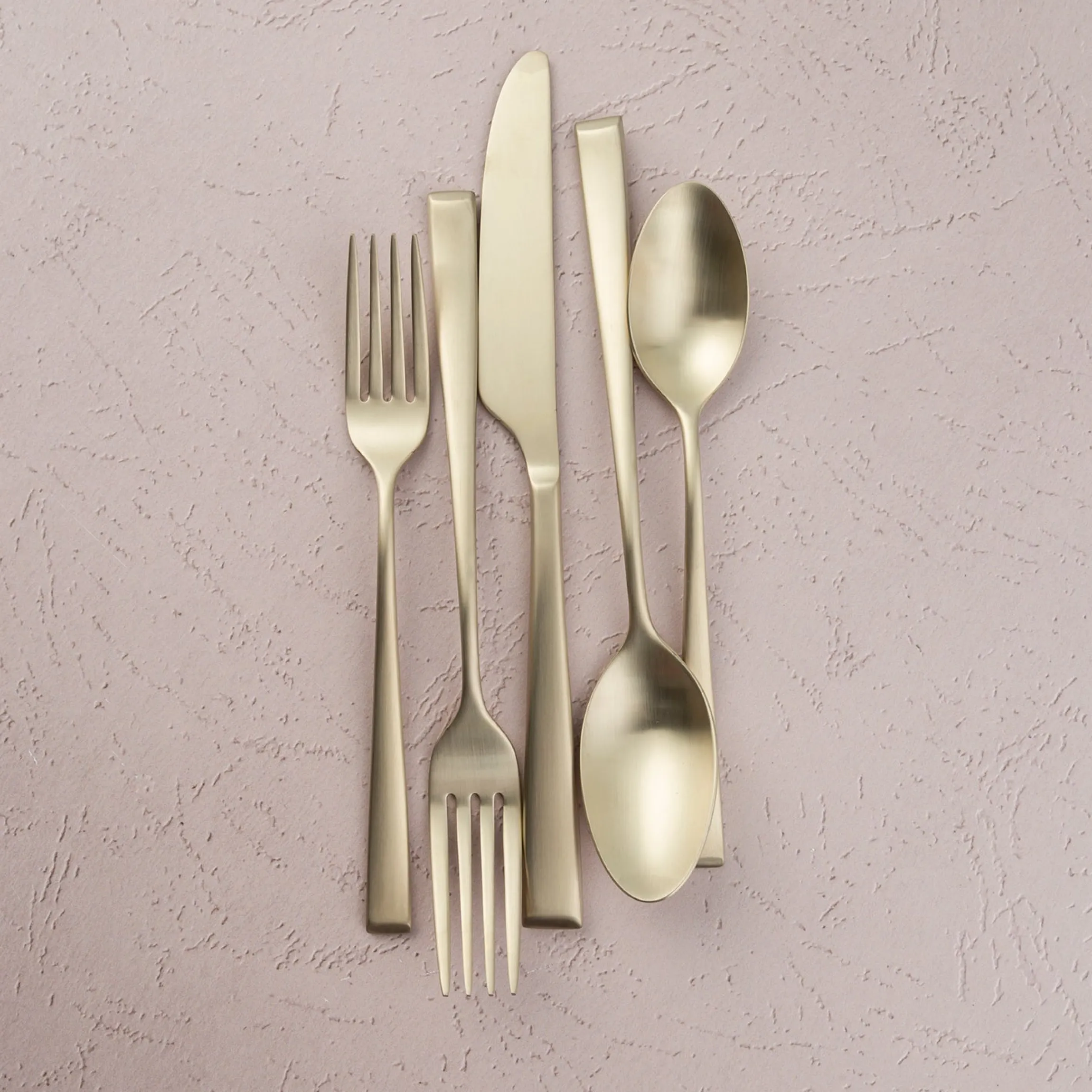 Marlise Champagne Satin 20-Piece Flatware Set