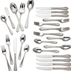Melon Bud Frosted 45-Piece Flatware Set