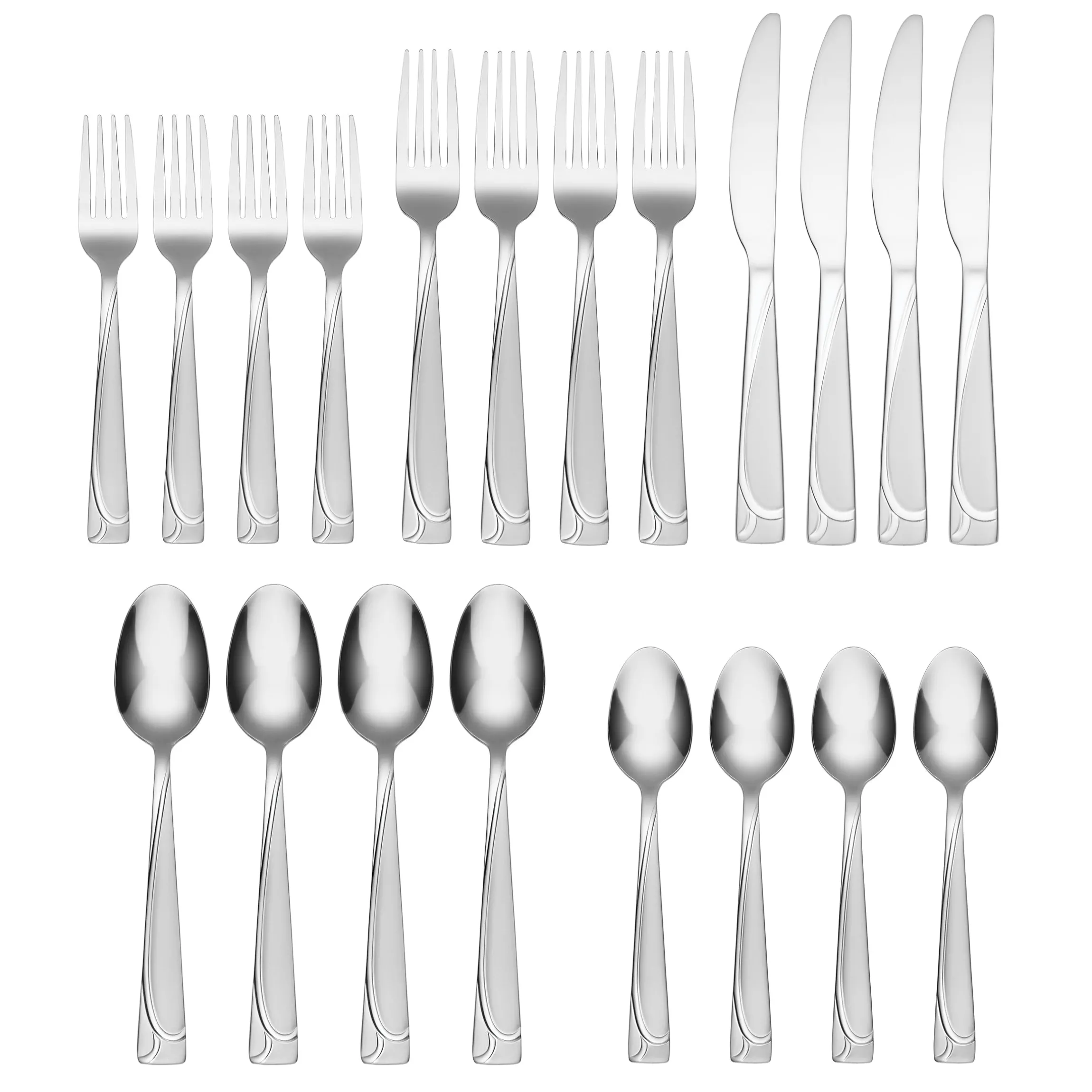 Mena Frost 20-Piece Flatware Set