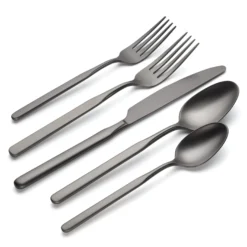 Mercer Gunmetal 5-Piece Place Setting