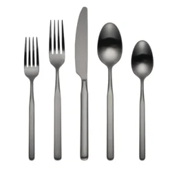 Mercer Gunmetal 5-Piece Place Setting