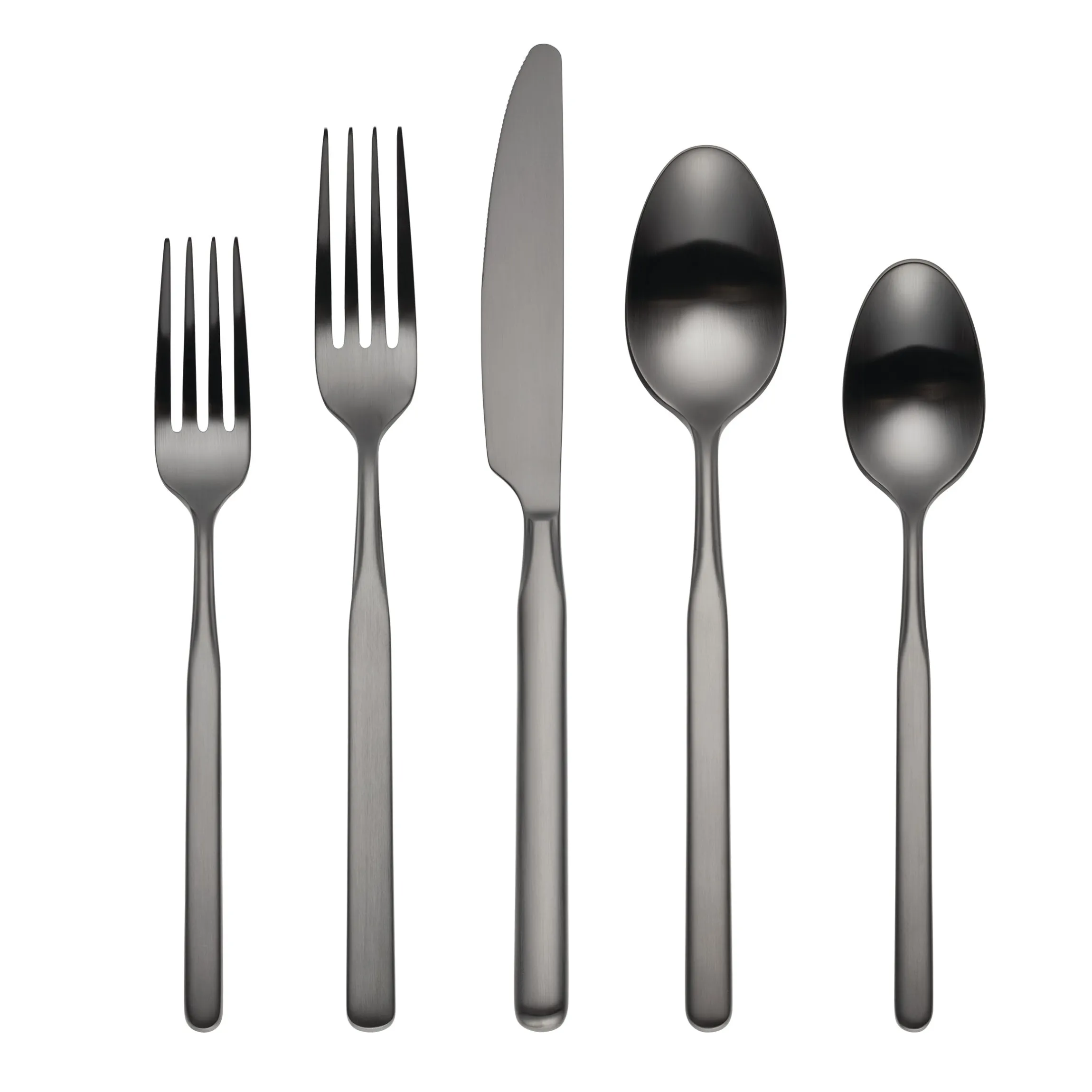 Mercer Gunmetal 5-Piece Place Setting
