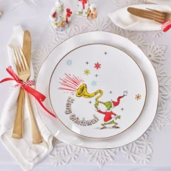 Merry Grinchmas Assorted Accent Plates, Set of 4