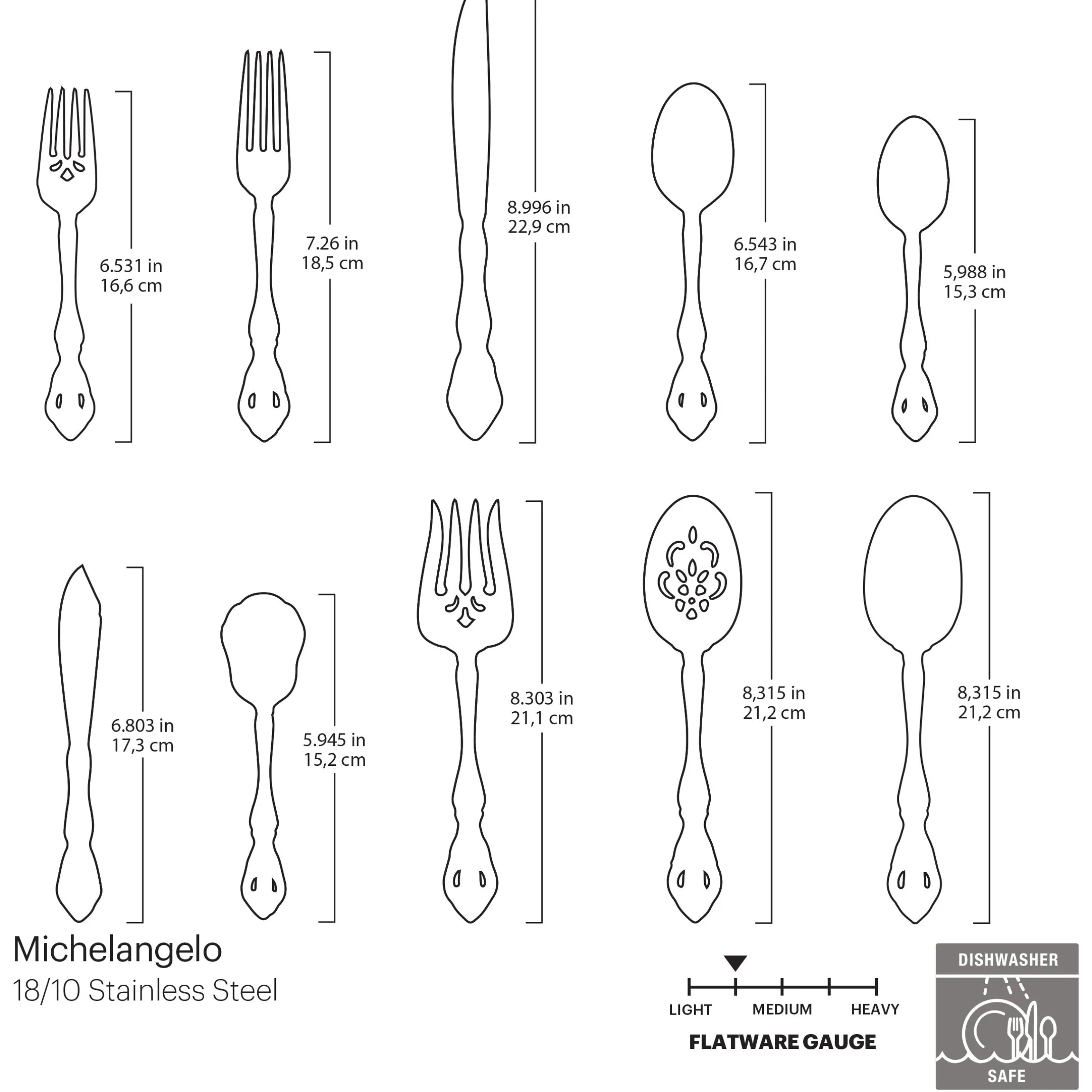 Michelangelo 45-Piece Flatware Set