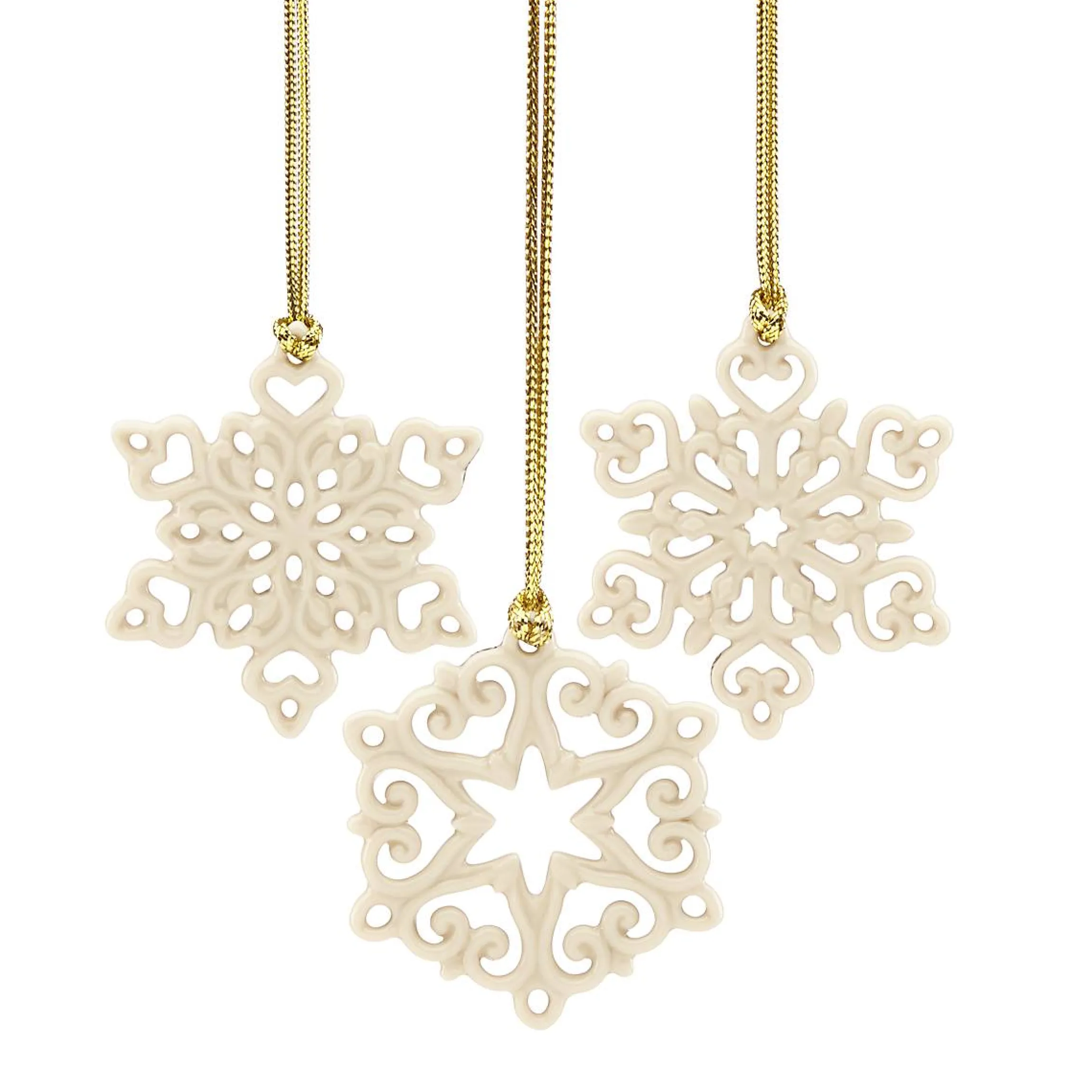 Mini Snowflake 3-Piece Ornament Set