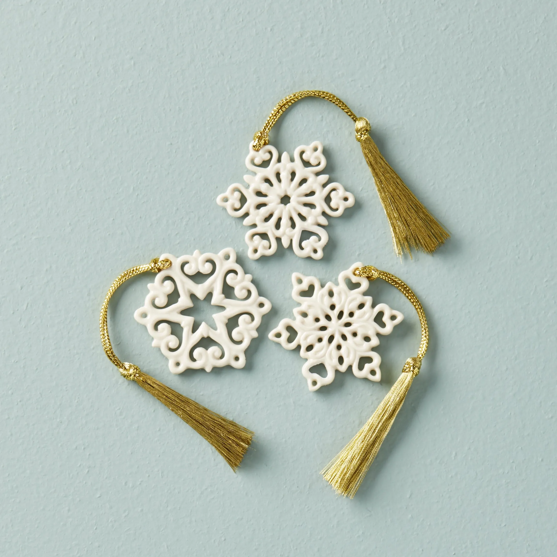 Mini Snowflake 3-Piece Ornament Set