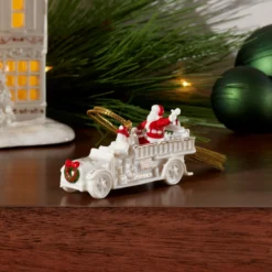 Mistletoe Park Fire Truck Ornament