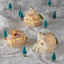 Mistletoe Park Ski Shop Lit Ornament
