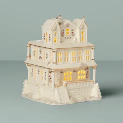 Mistletoe Park Victorian House Lit Figurine