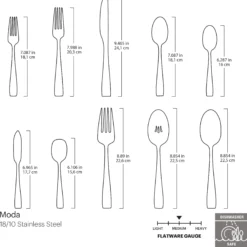 Moda 65-Piece Flatware Set