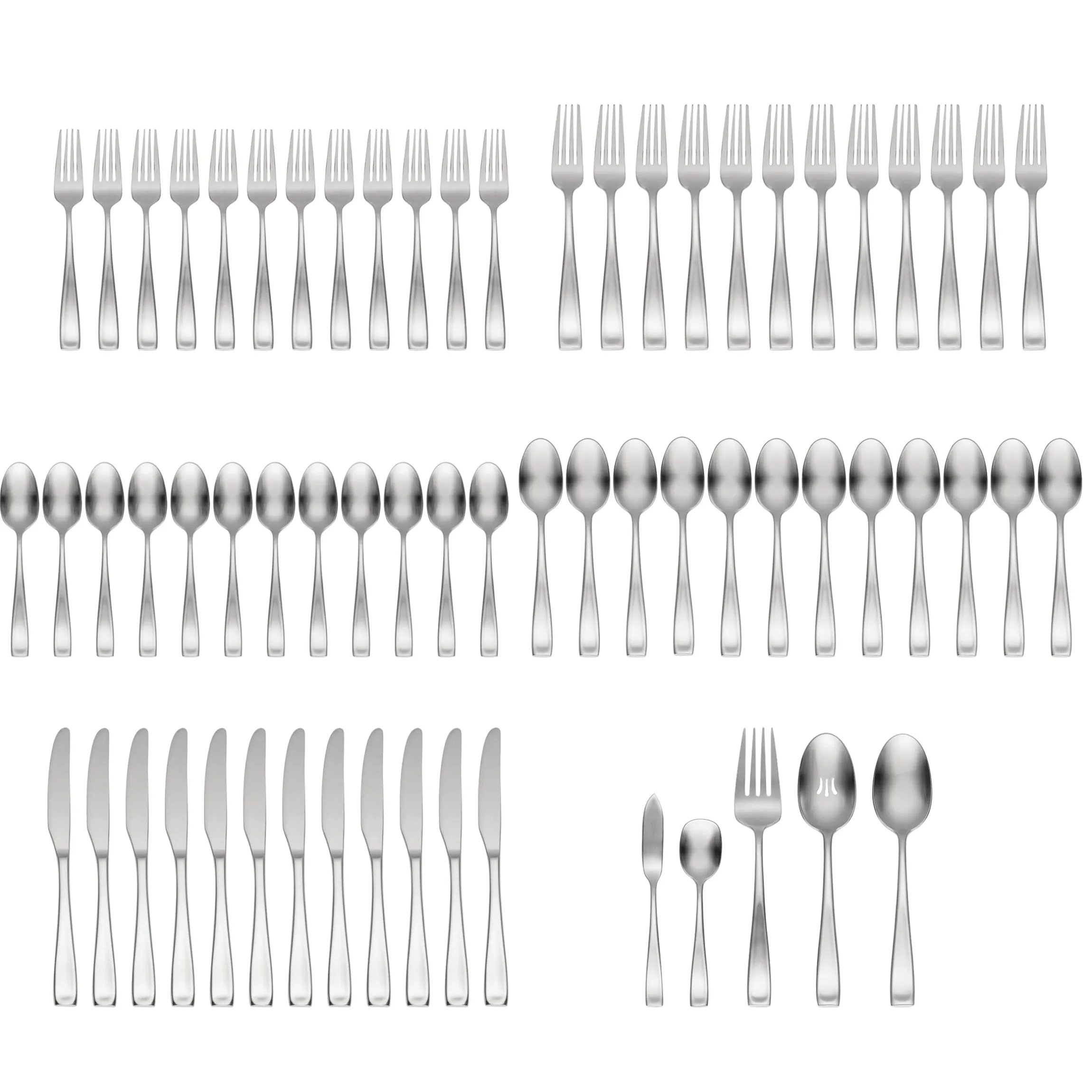 Moda Satin 65-Piece Flatware Set