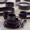 Modulus Black Satin 20-Piece Flatware Set