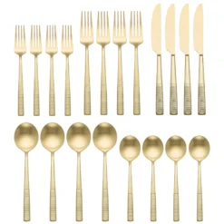 Modulus Champagne Satin 20-Piece Flatware Set