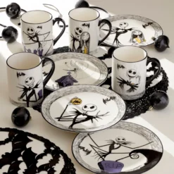 Nightmare Before Christmas Mugs, Set of 4