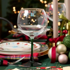 Nutcracker Ballet Balloon Wine Glasses, Set of 4