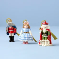 Nutcracker Ballet 3-Piece Ornament Set