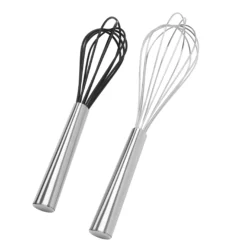 Oneida Kitchen Silicone & Stainless Steel Whisks, Set of 2