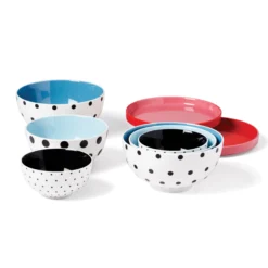On The Spot 8-Piece Nesting Dinnerware Set