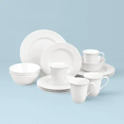 Opal Innocence Carved 16-Piece Dinnerware Set