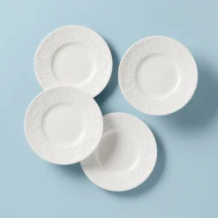 Opal Innocence Carved 4-Piece Plate Set