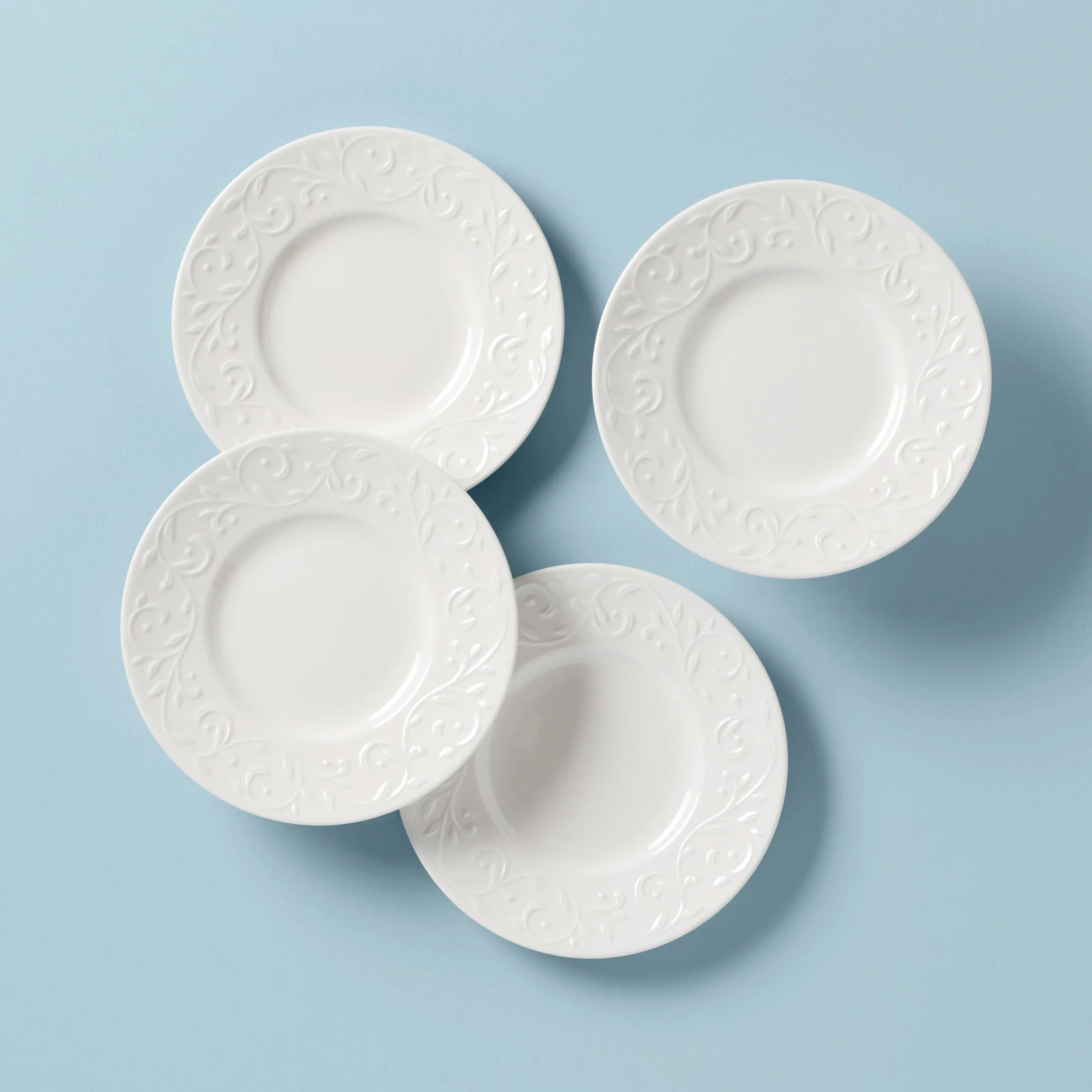 Opal Innocence Carved 4-Piece Plate Set