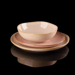 Organic Shades Clay 12-Piece Dinnerware Set
