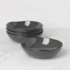 Organic Shades Gray Pasta Bowls, Set of 4