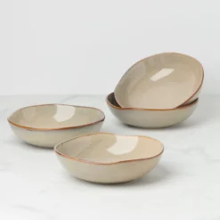 Organic Shades Oatmeal Pasta Bowls, Set of 4