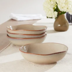 Organic Shades Oatmeal Pasta Bowls, Set of 4