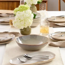 Organic Shades Oatmeal 2-Piece Serving Set