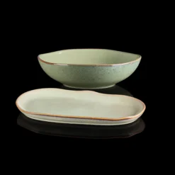 Organic Shades Sage Green 2-Piece Serving Set