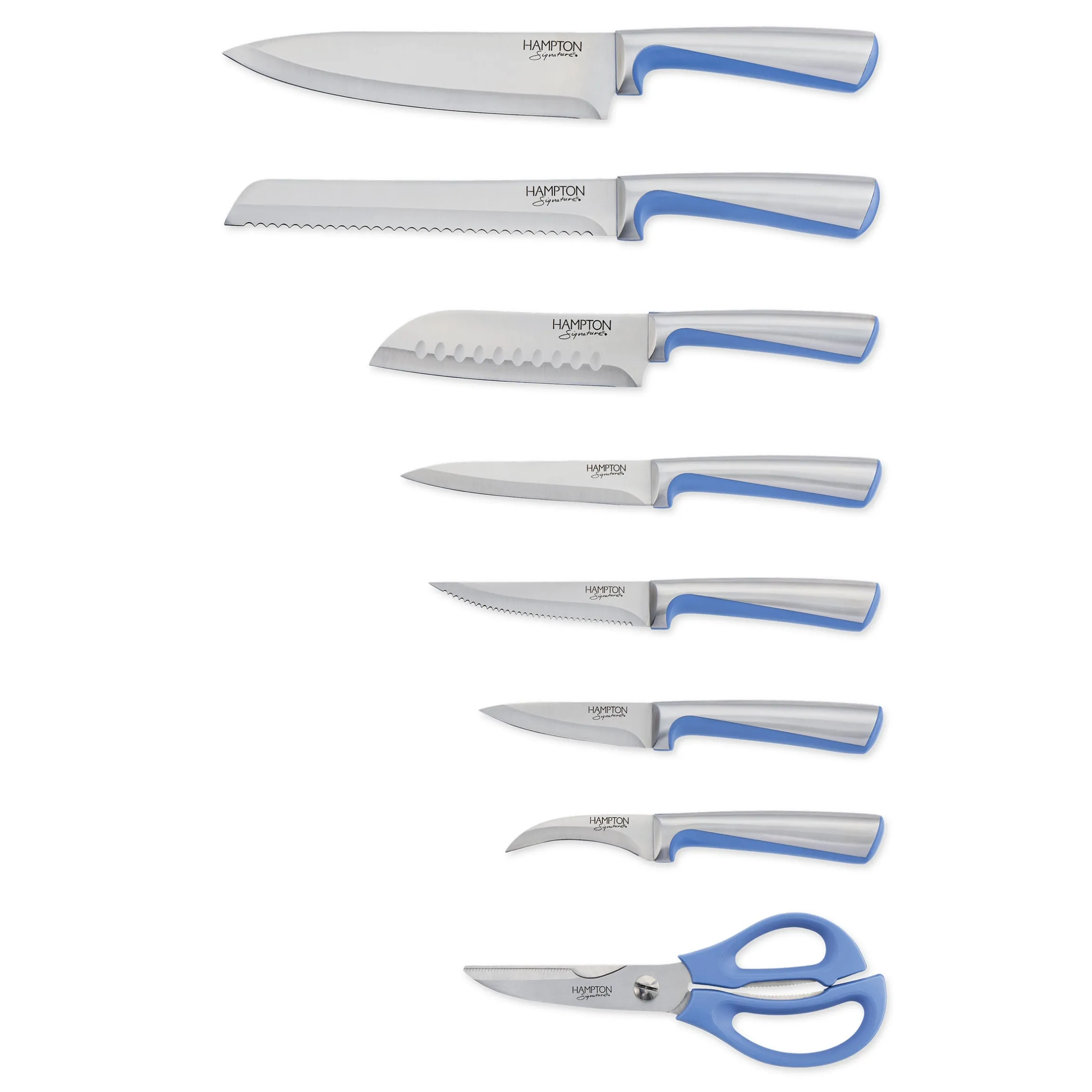 Orion Blue 14-Piece Cutlery Block Set