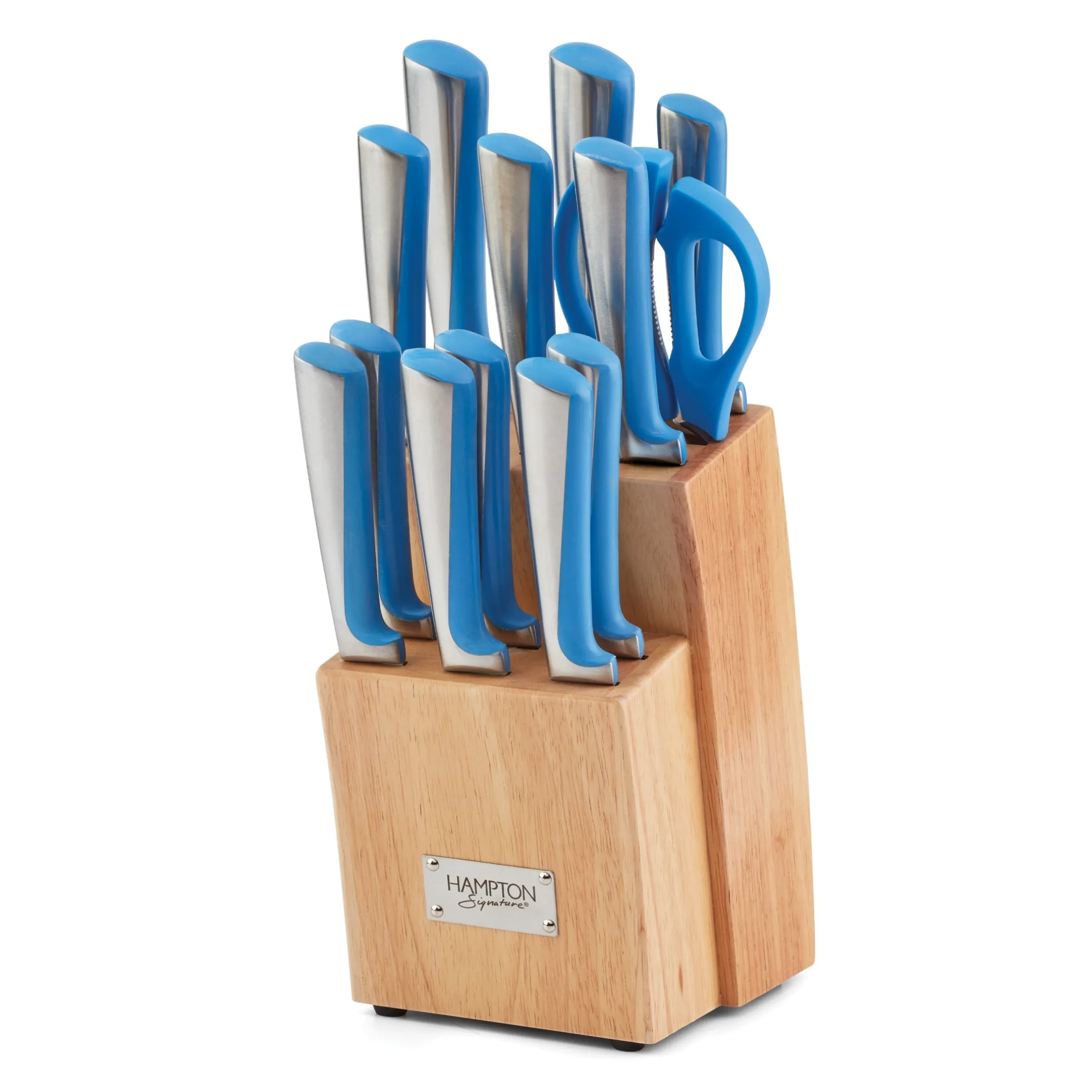 Orion Blue 14-Piece Cutlery Block Set