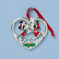 2026 Our 1st Christmas Mickey & Minnie Mouse Metal Ornament