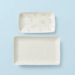Oyster Bay 2-Piece Nesting Serving Platters