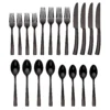 Paris Hammered Gunmetal Titanium 20-Piece Flatware Set