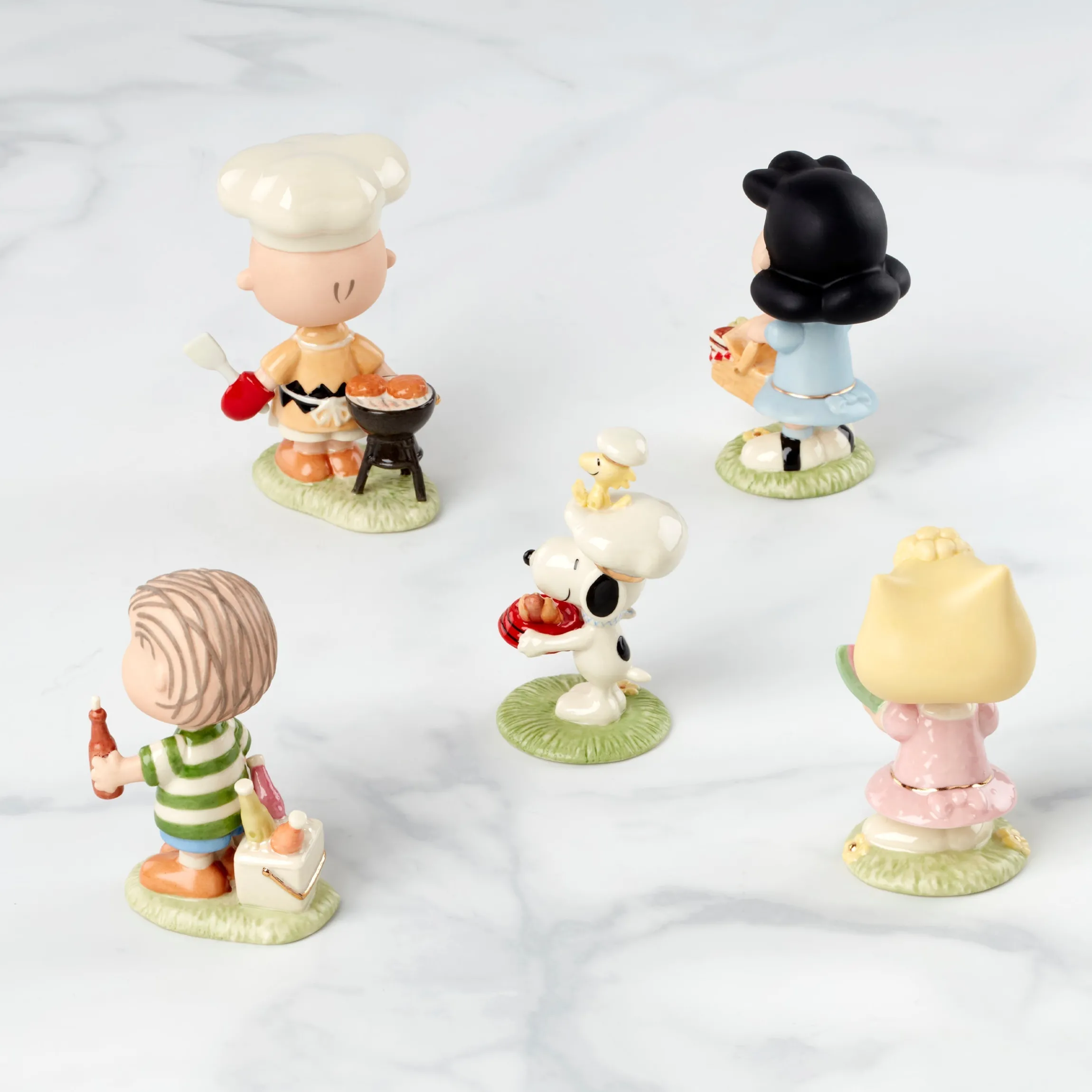 Peanuts Barbecue 5-Piece Figurine Set
