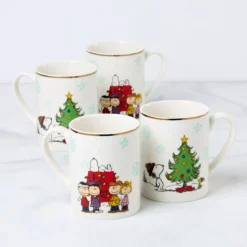 Peanuts Gang Mugs, Set of 4, Assorted