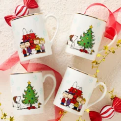 Peanuts Gang Mugs, Set of 4, Assorted