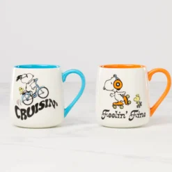 Peanuts Mugs Cruisin'-Feelin' Fine, Set of 2